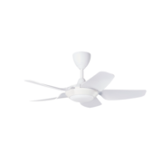 ALPHA IRIZ 40" 5 BLADE LED CEILING FAN WITH DC MOTOR & 8 SPEED - MATT WHITE | IRIZ-5B/40 LED-MATTWHITE